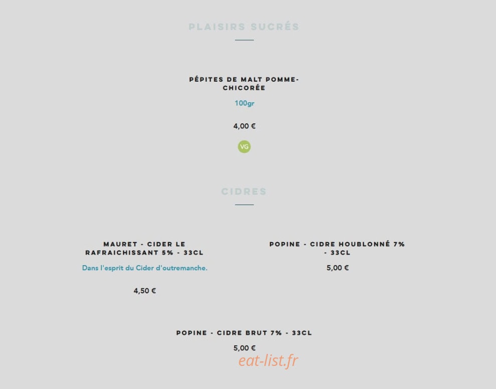 La Dame Jeanne — carte page 1
