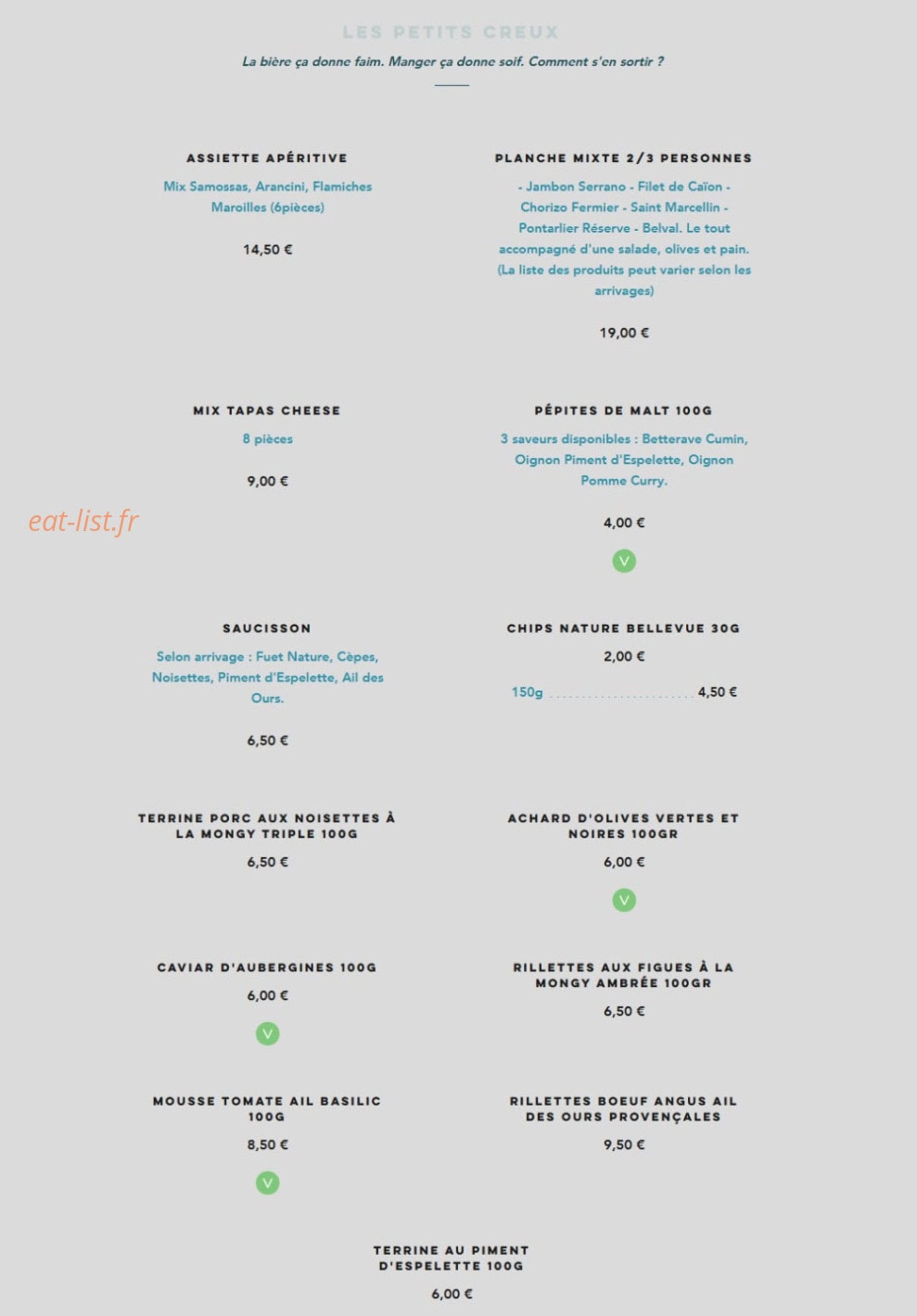 La Dame Jeanne — carte page 2