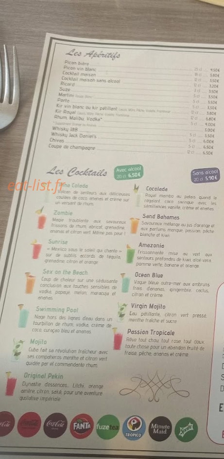 Royal Gourmet — carte page 2