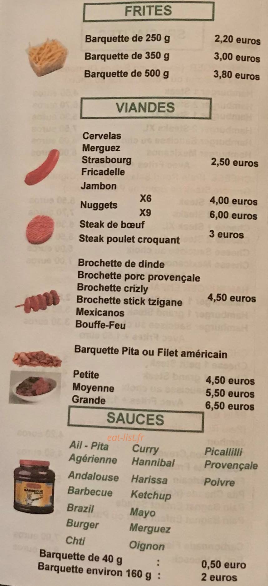 La friture Saint-Poloise — carte page 4