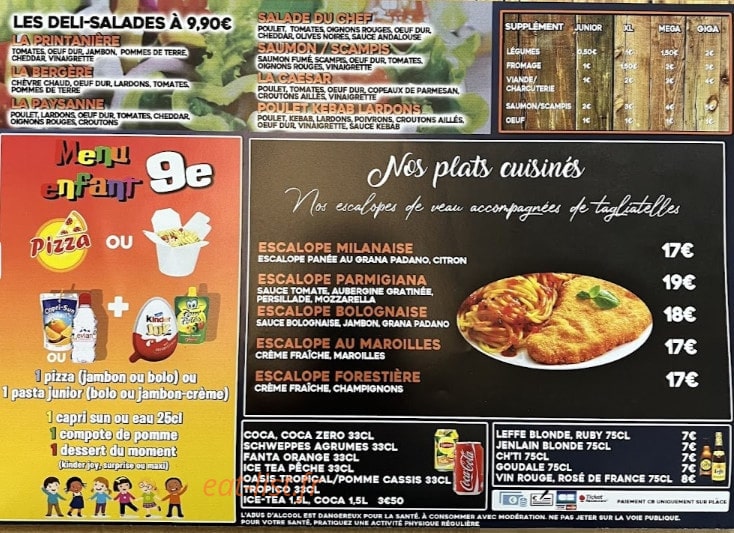 Deli pizza — carte page 2
