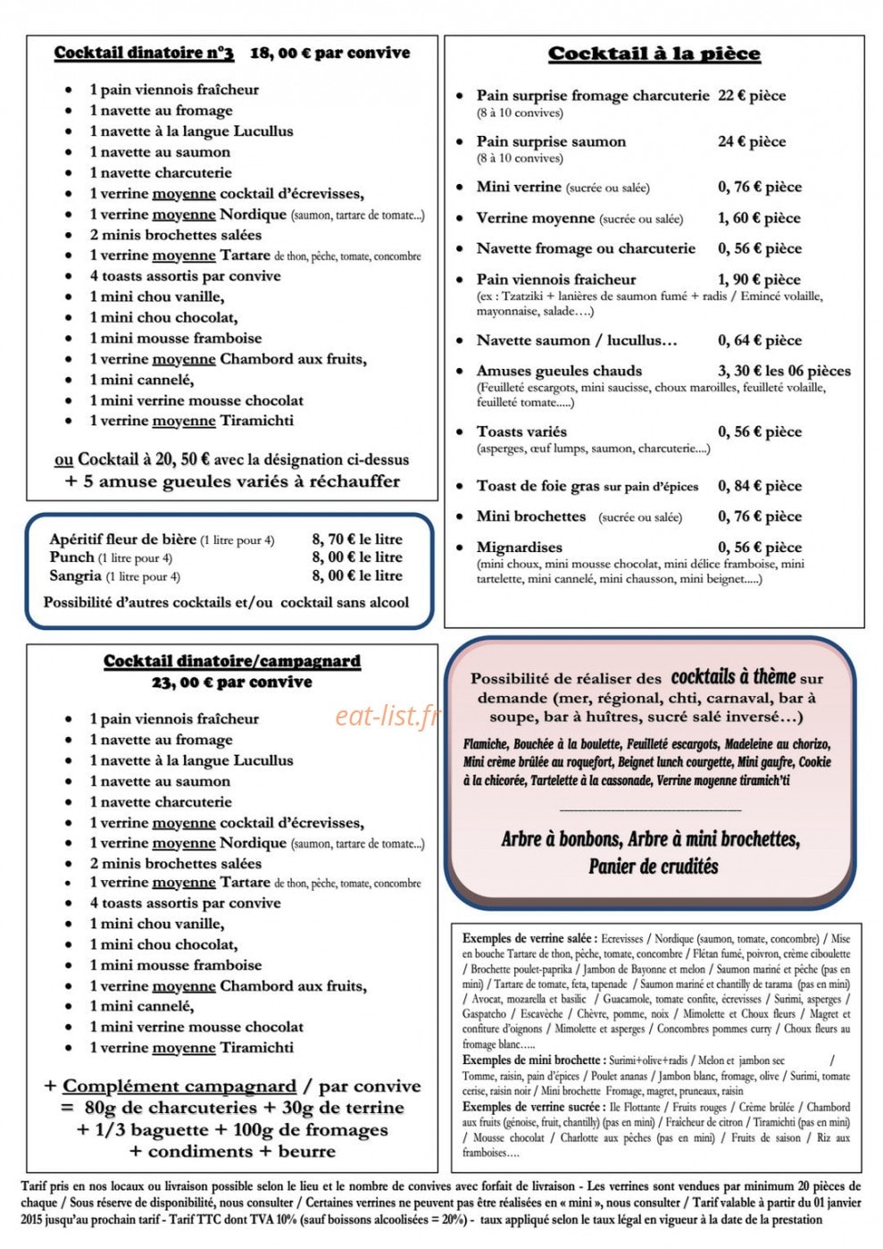 Traiteur lalaut — carte page 4
