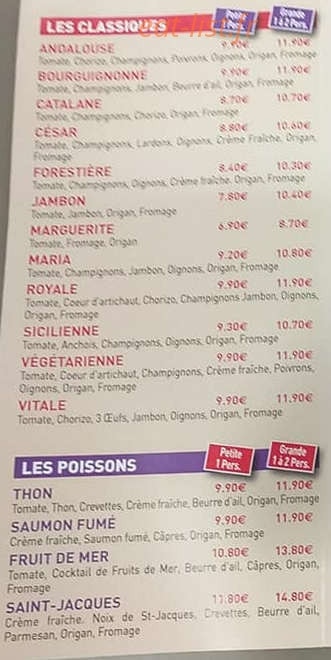 César pizza — carte page 2