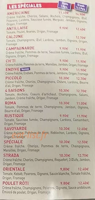 César pizza — carte page 3