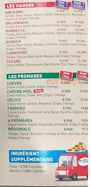 César pizza — carte page 4