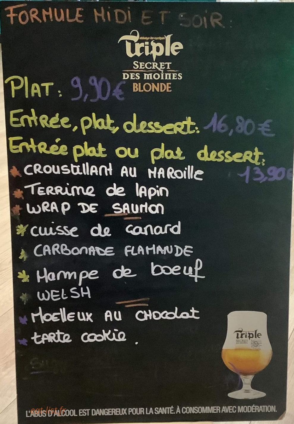 L'Imprévu — carte page 1