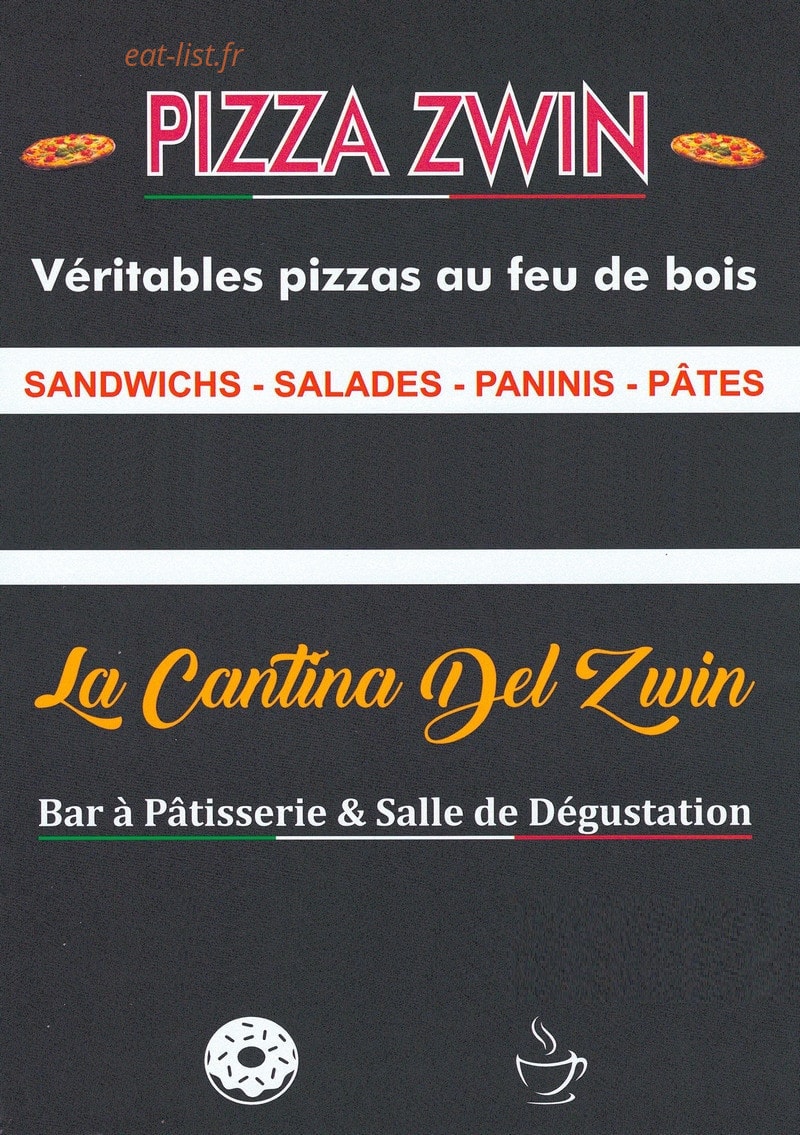 La cantina del zwin — carte page 1