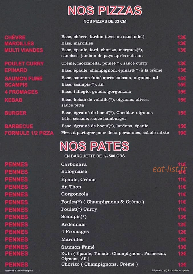 La cantina del zwin — carte page 3