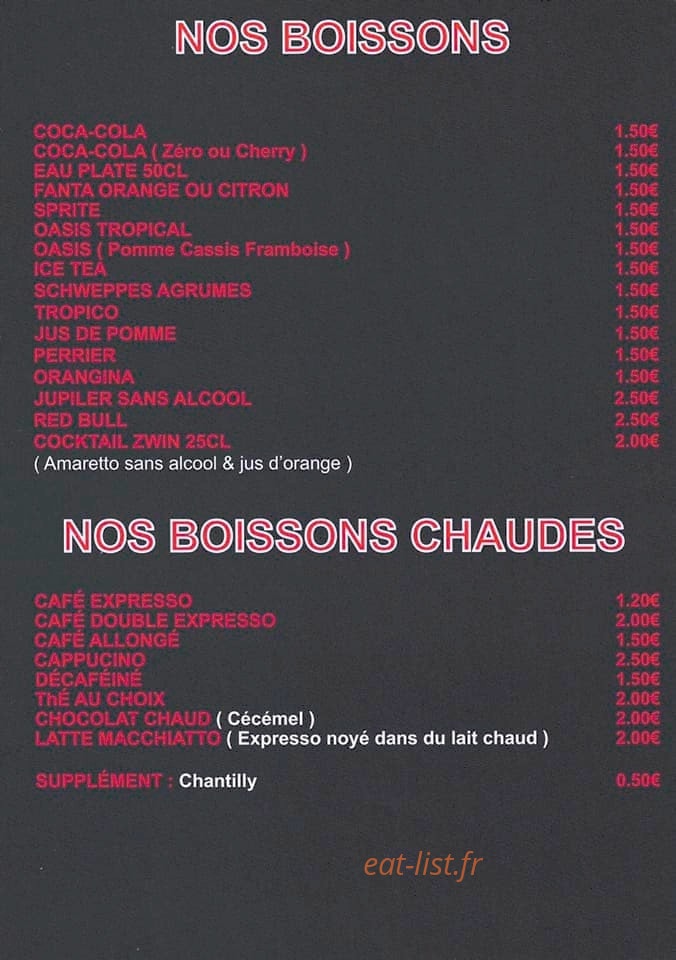 La cantina del zwin — carte page 6
