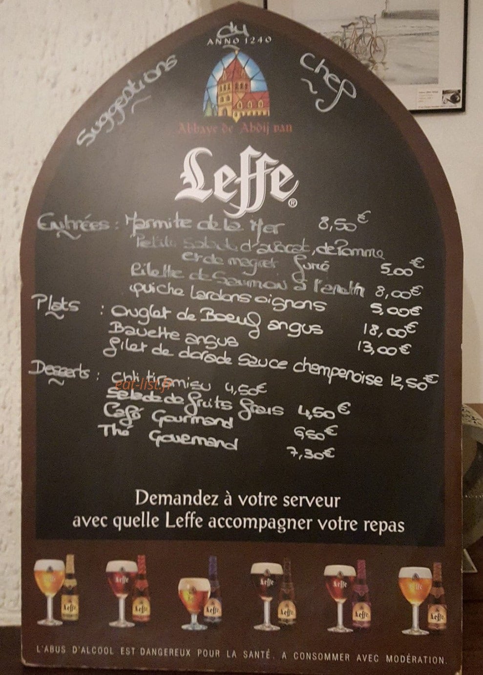 Le Carrefour Gourmand — carte page 1