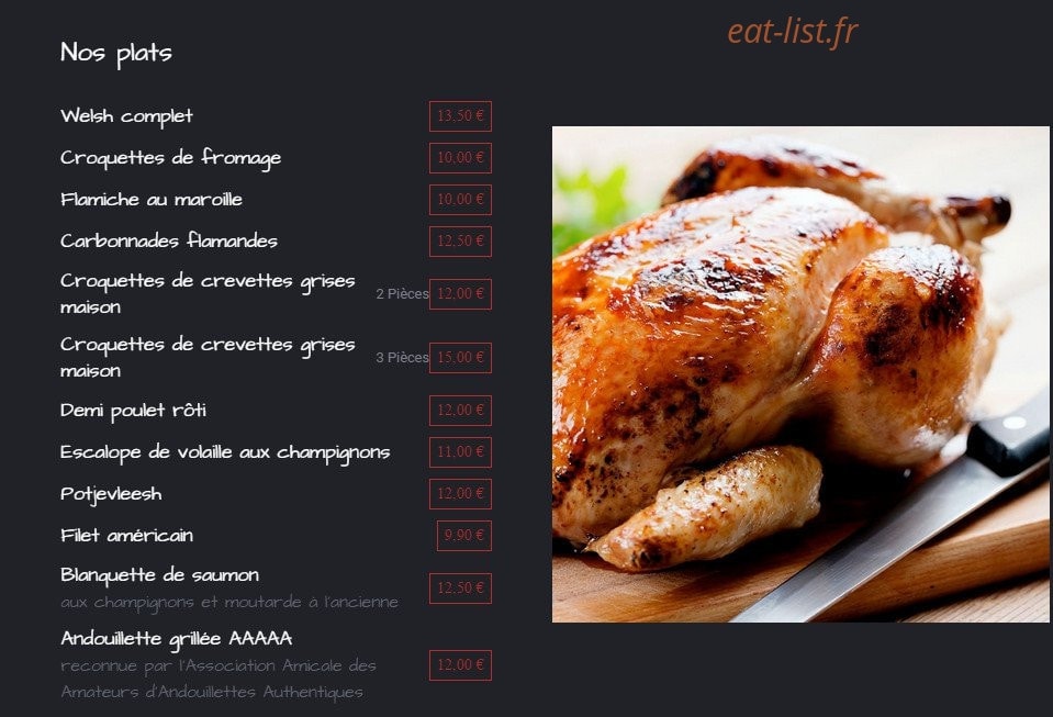 La Vieille Forge — carte page 3