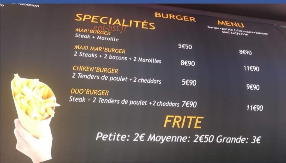 Friterie Rapid'burger — carte page 2