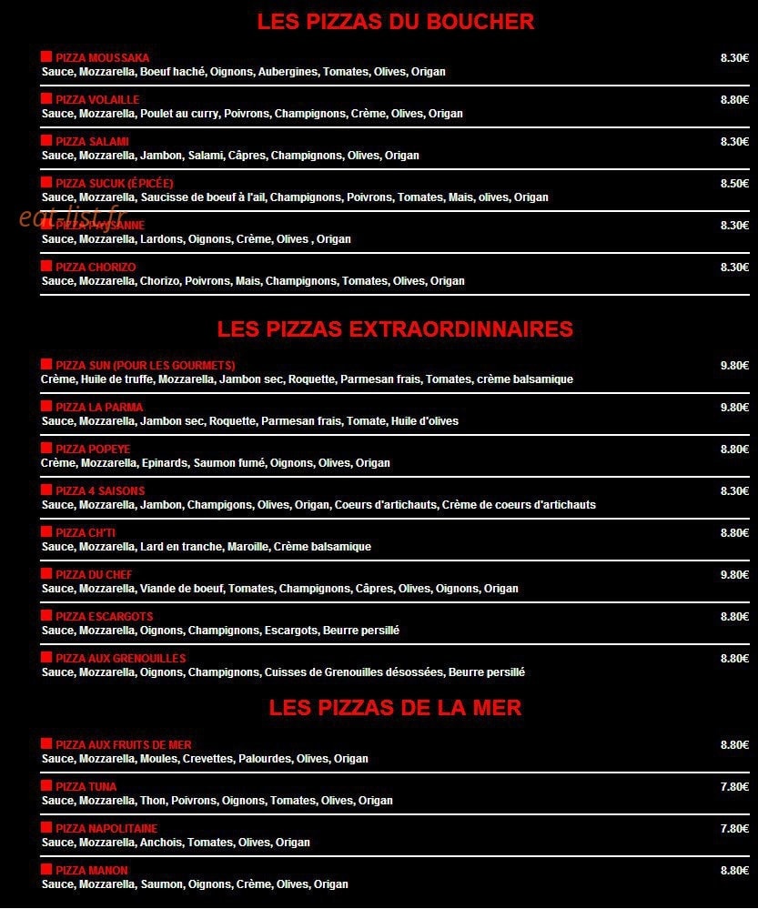 Le sun — carte page 14