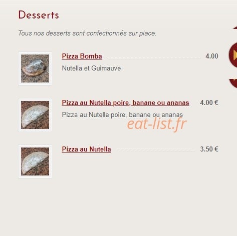 Wormhout pizza — carte page 5