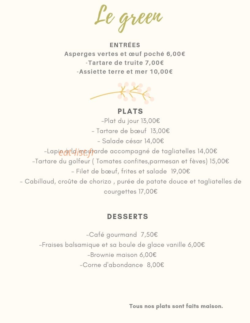 Le Green — carte page 1