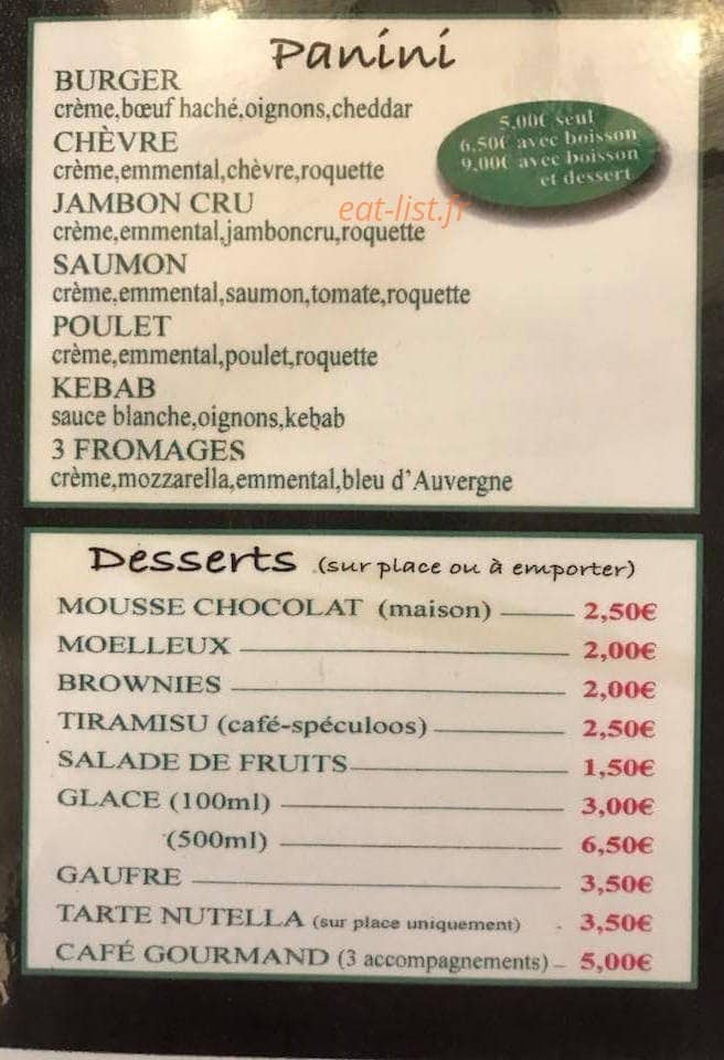 Ray'pizza — carte page 6