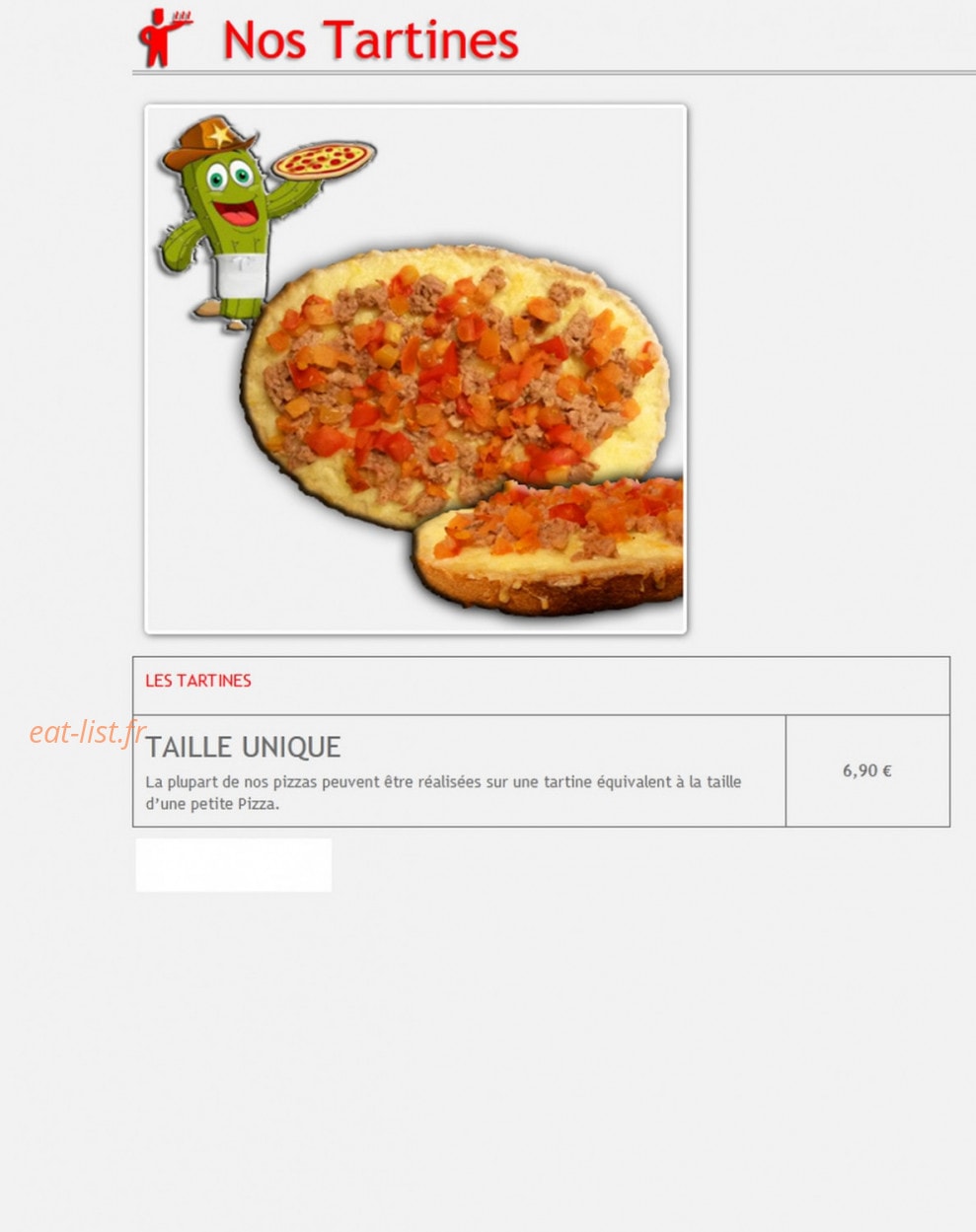 Pizza's Country — carte page 7