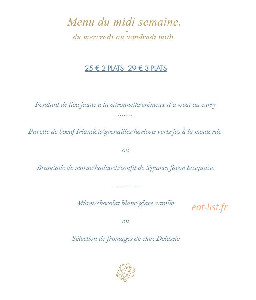 Bistrot Iodé — carte page 1