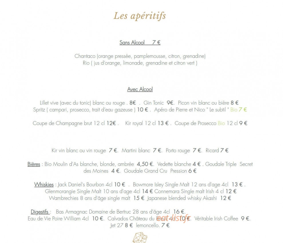 Bistrot Iodé — carte page 7