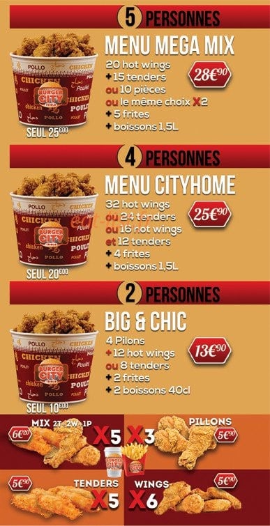Burger city — carte page 3