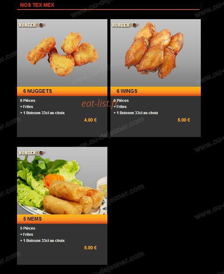 Burger Times — carte page 9