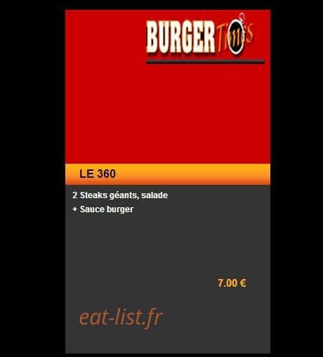 Burger Times — carte page 4