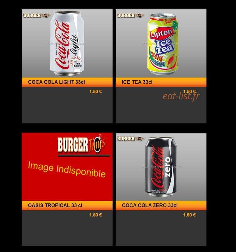 Burger Times — carte page 13