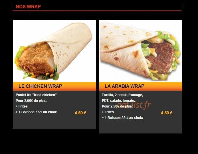 Burger Times — carte page 8