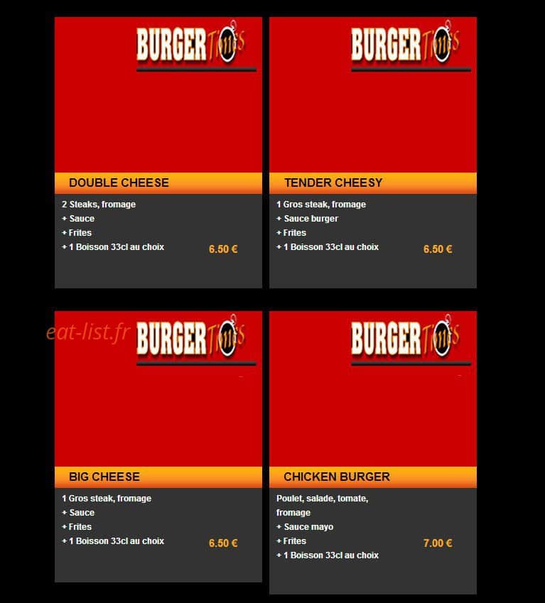 Burger Times — carte page 6