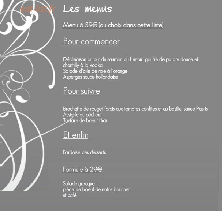 Carte Blanche — carte page 2