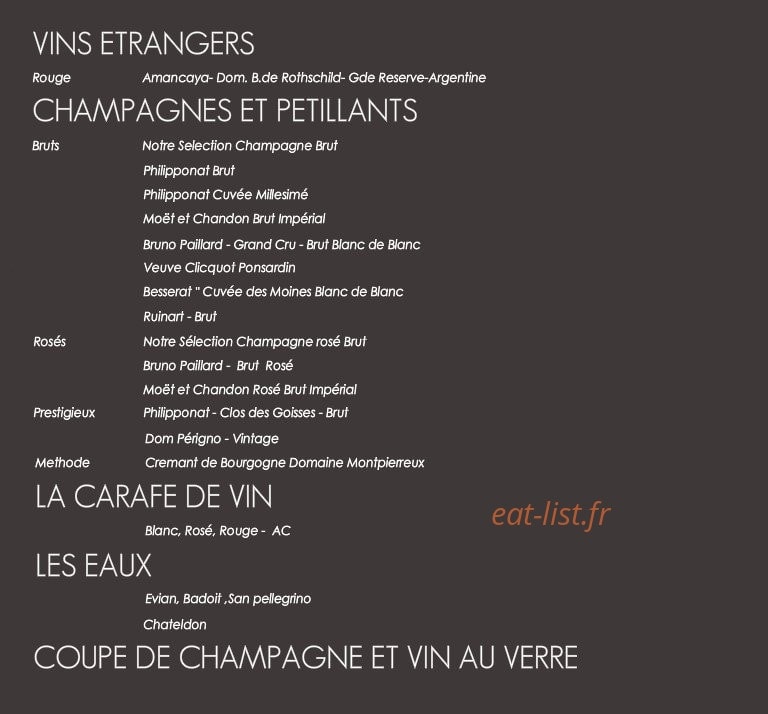 Carte Blanche — carte page 9