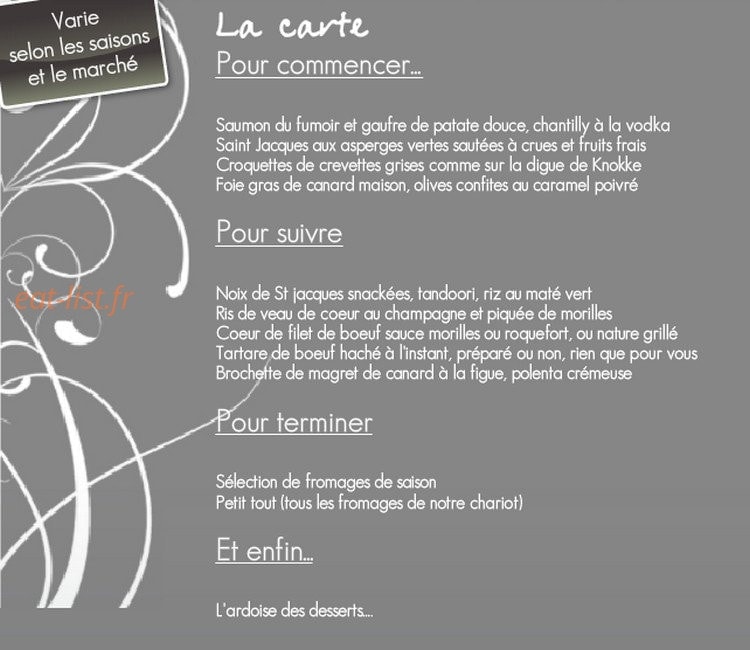 Carte Blanche — carte page 1