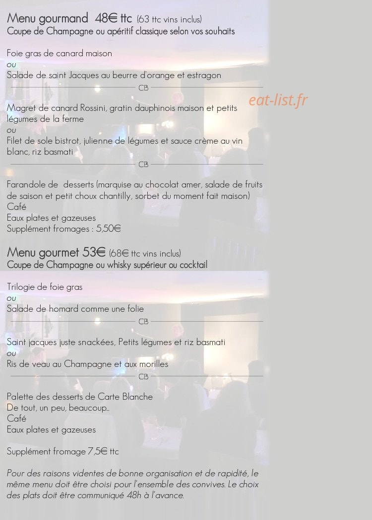 Carte Blanche — carte page 12
