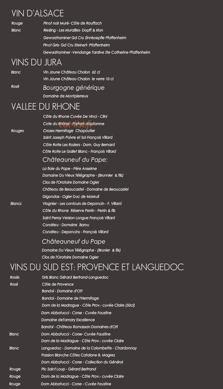 Carte Blanche — carte page 8