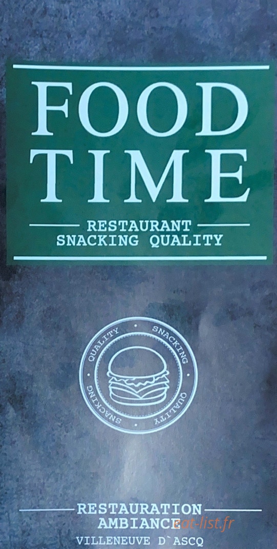 Food time — carte page 1