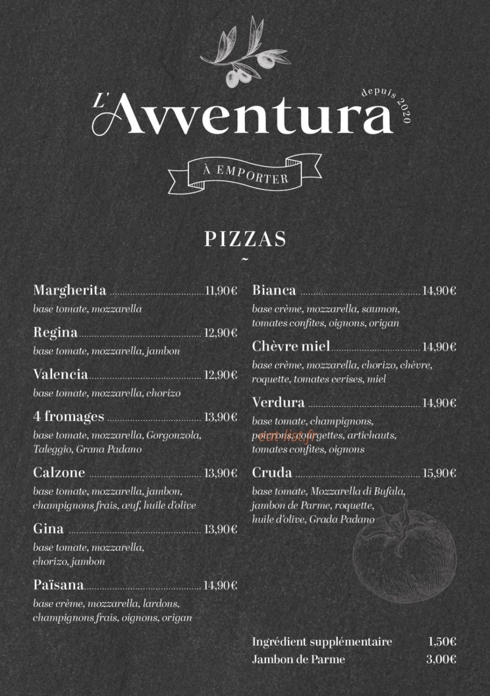 L'Avventura — carte page 1