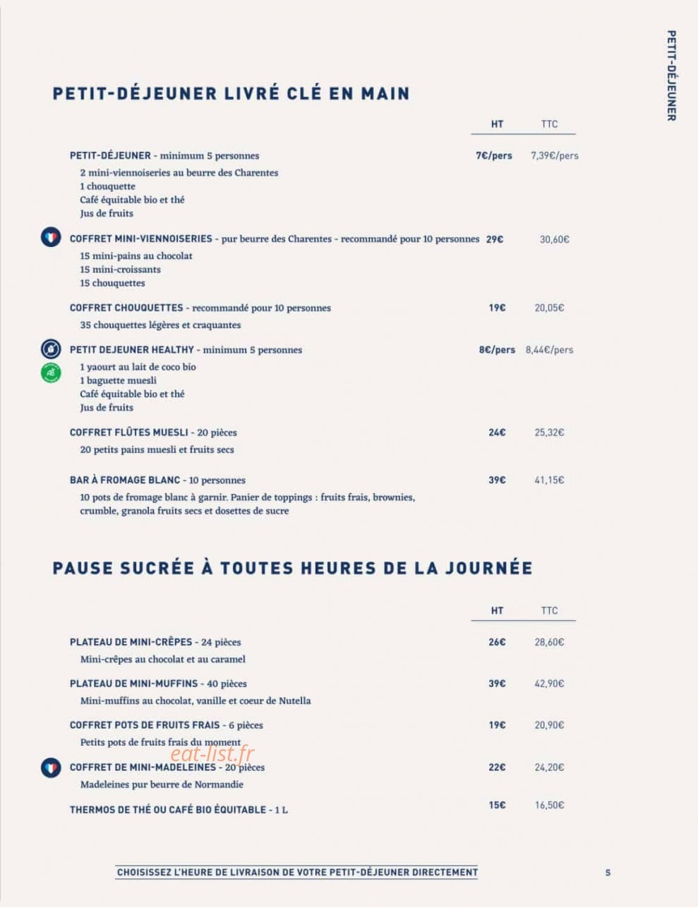 La Famille Finest Lunch — carte page 3