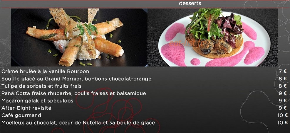 La table — carte page 4