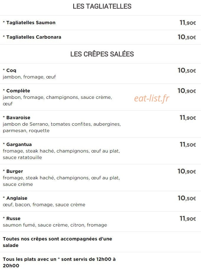 Le Bavarois — carte page 4