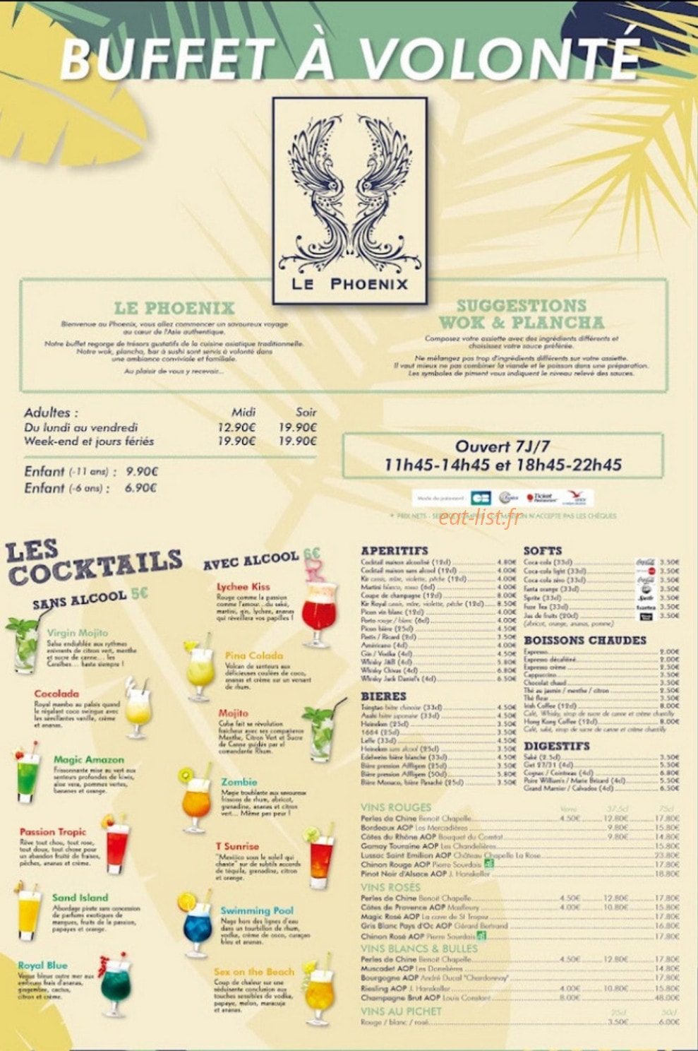 Le Phoenix — carte page 2