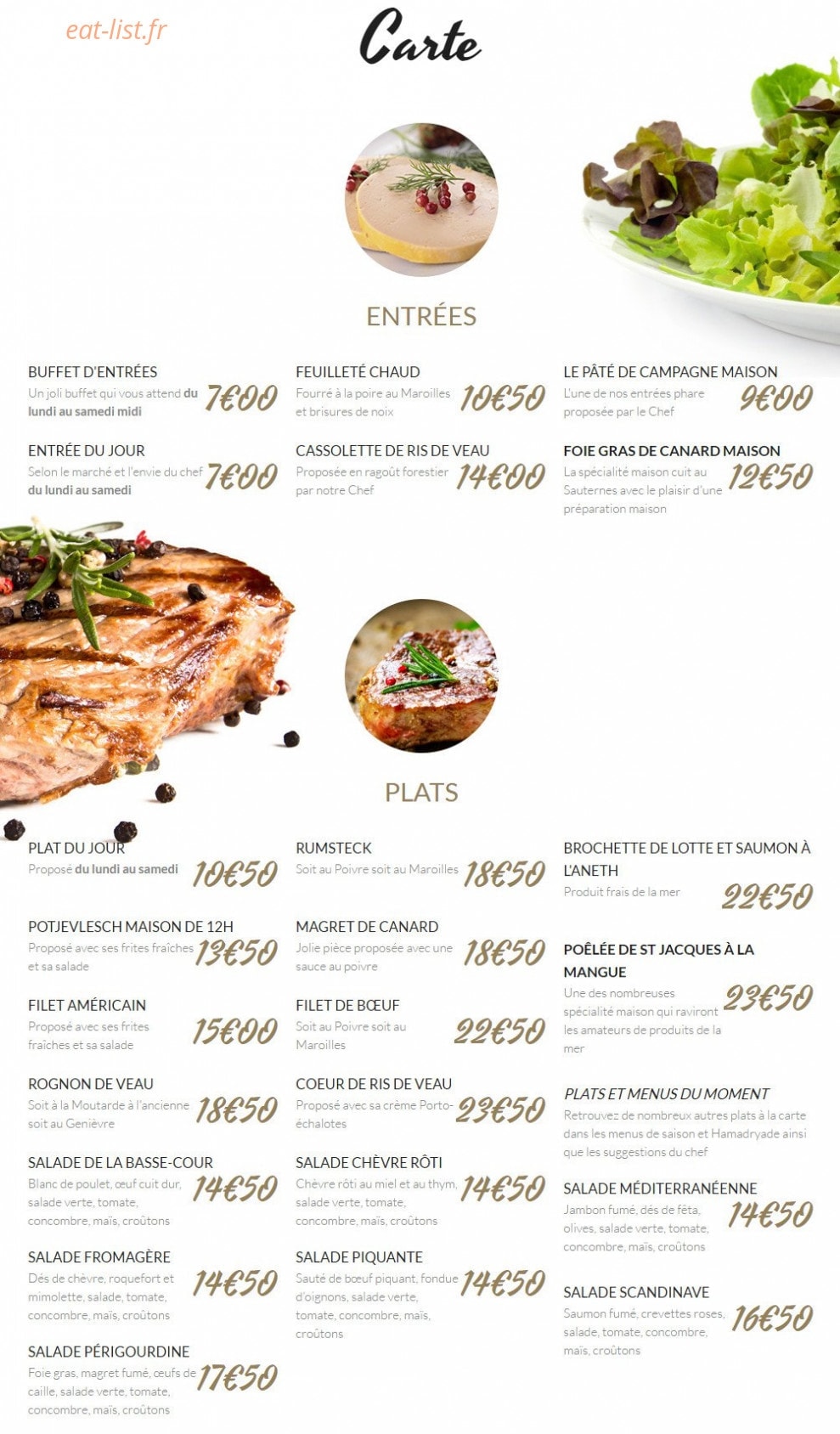 Les jardins de l'hamadryade — carte page 1