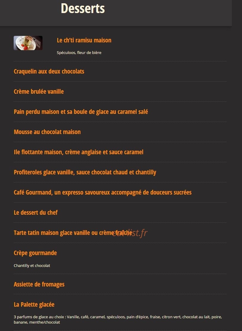 Les p'tites côtes — carte page 4