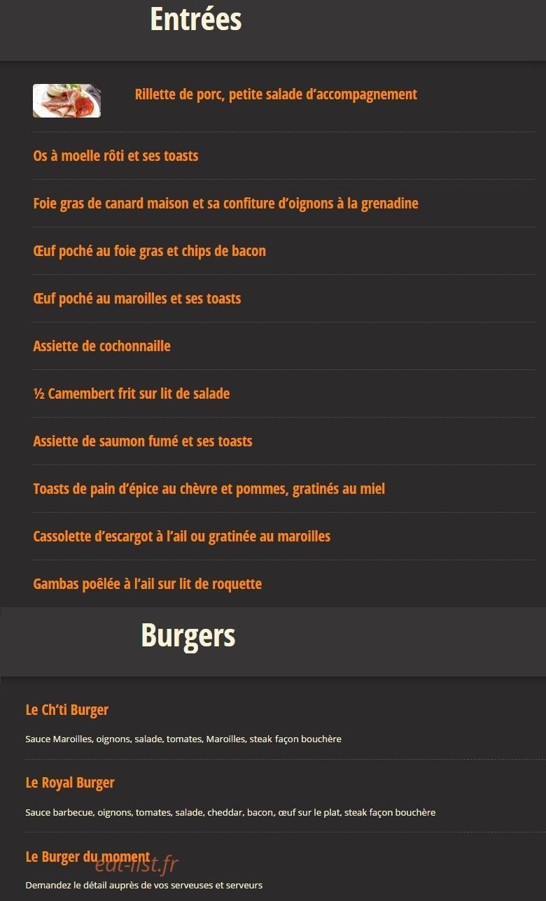 Les p'tites côtes — carte page 2