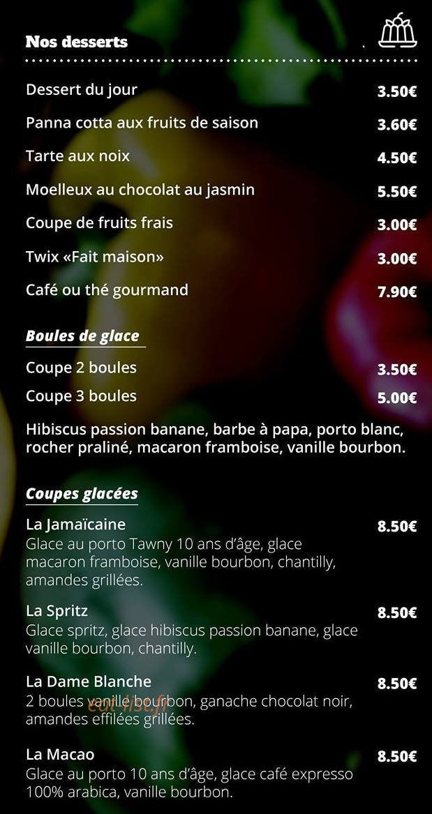 Les Saveurs du Potager — carte page 5