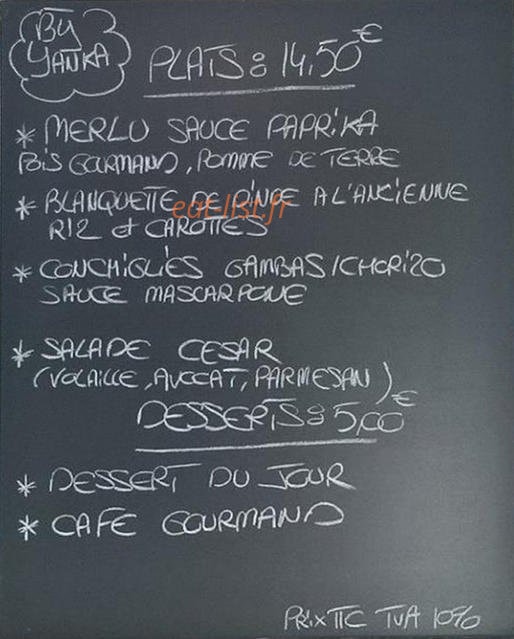 Mercedes Café — carte page 1