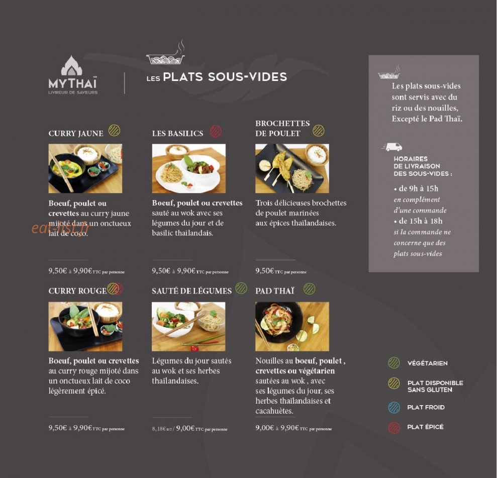 My Thaï — carte page 5