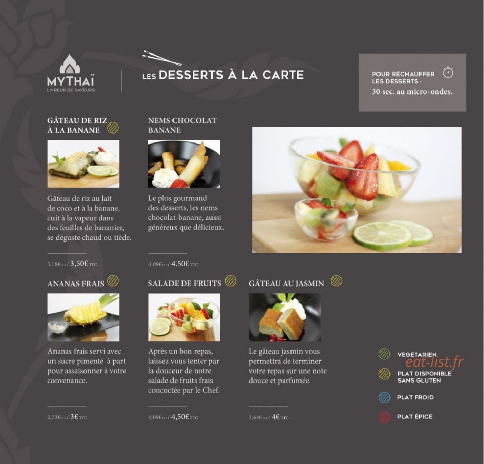 My Thaï — carte page 6