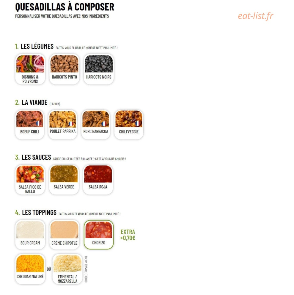 Nachos — carte page 4