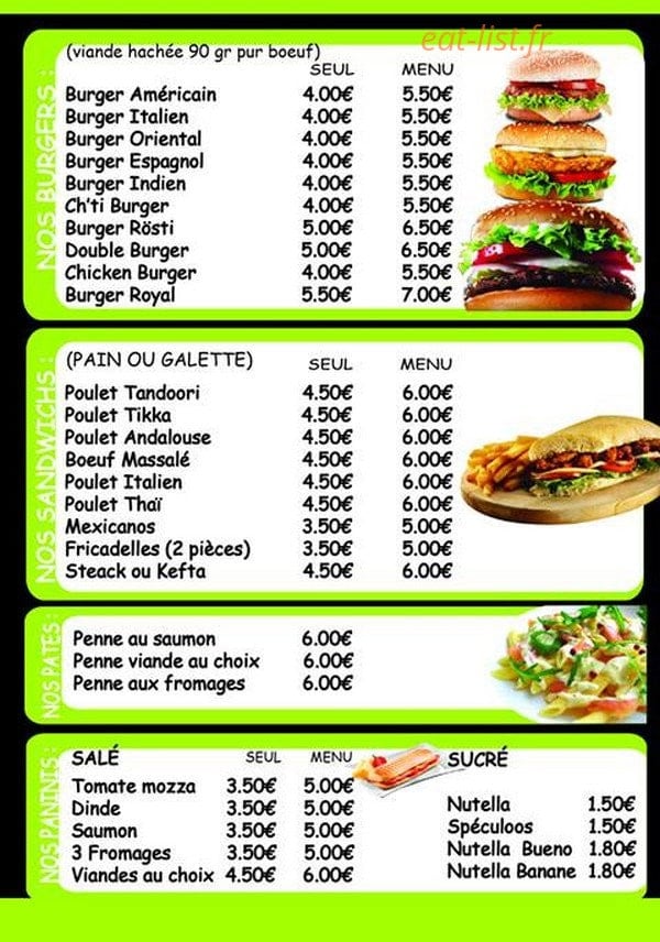 Saveurs du monde — carte page 2