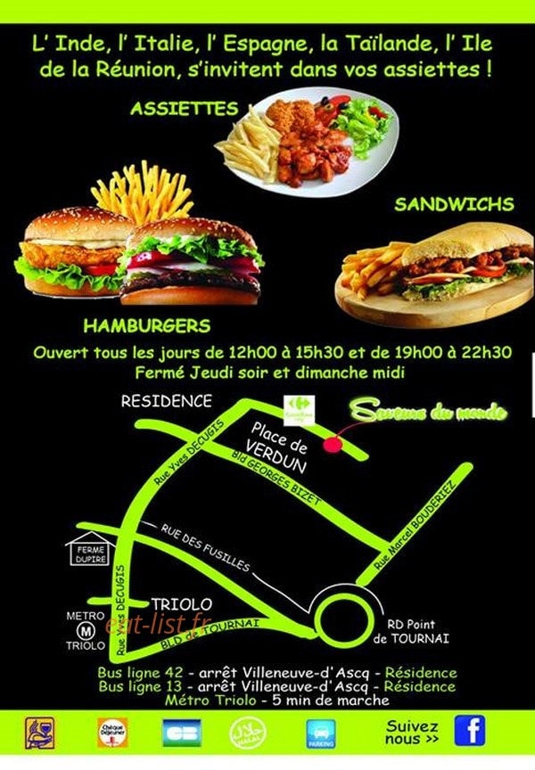 Saveurs du monde — carte page 4